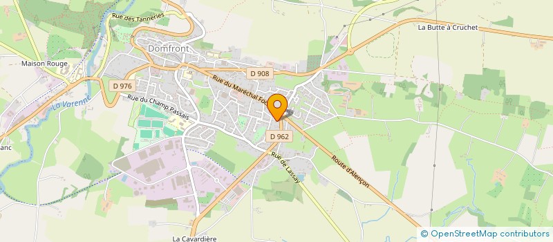 localisation de l'entreprise MADAME VIRGINIE COUPRY à DOMFRONT-EN-POIRAIE