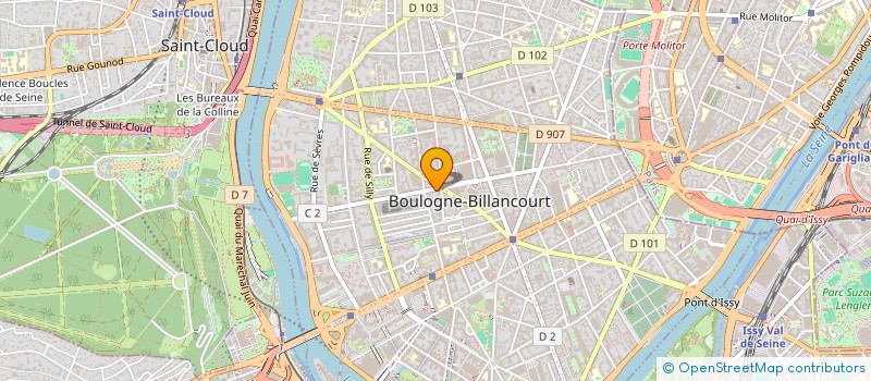 localisation de l'entreprise MADAME VIRGINIE COUTEAU à BOULOGNE-BILLANCOURT