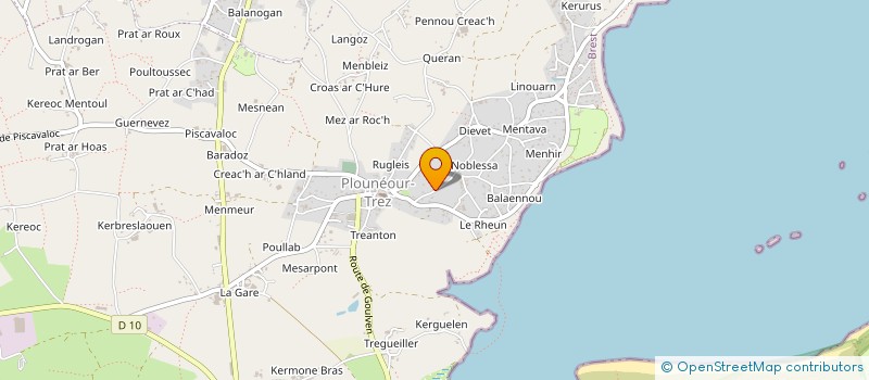 localisation de l'entreprise MADAME VIRGINIE CRENN  PLOUNEOUR-BRIGNOGAN-PLAGES