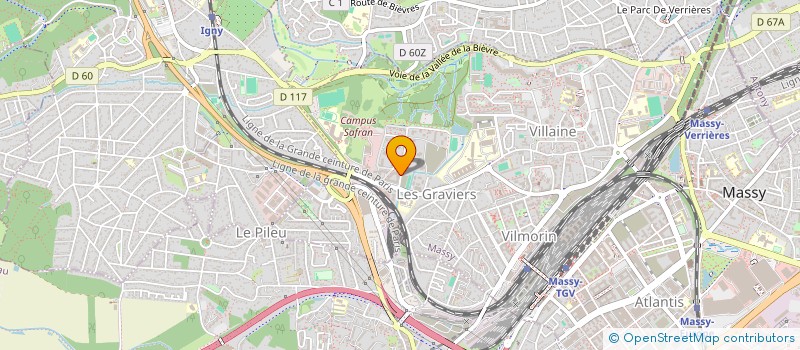localisation de l'entreprise MADAME VIRGINIE CRESPIN  MASSY