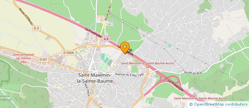 localisation de l'entreprise MADAME VIRGINIE CRESPO à SAINT-MAXIMIN-LA-SAINTE-BAUME