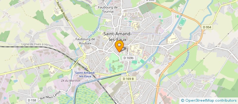 localisation de l'entreprise MADAME VIRGINIE CRESSOT  SAINT-AMAND-LES-EAUX