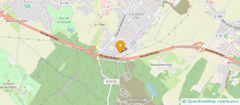 localisation de l'entreprise MADAME VIRGINIE CRETHIEN  HERSIN-COUPIGNY