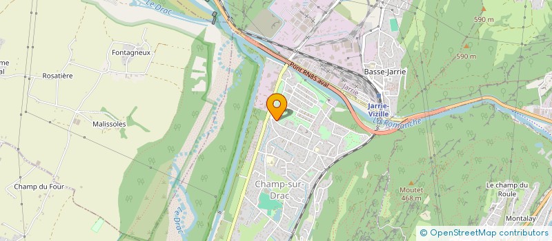 localisation de l'entreprise MADAME VIRGINIE CROUZAT  CHAMP-SUR-DRAC