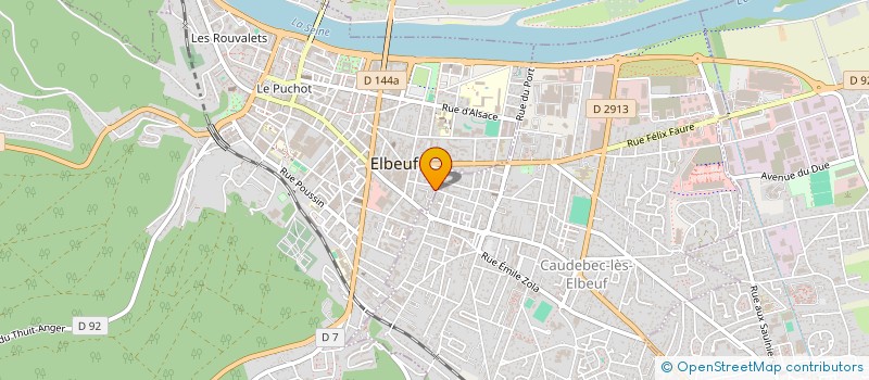 localisation de l'entreprise MADAME VIRGINIE CUEILLE  ELBEUF