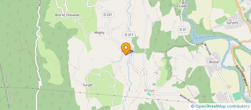 localisation de l'entreprise MADAME VIRGINIE CUGNET  MOYE