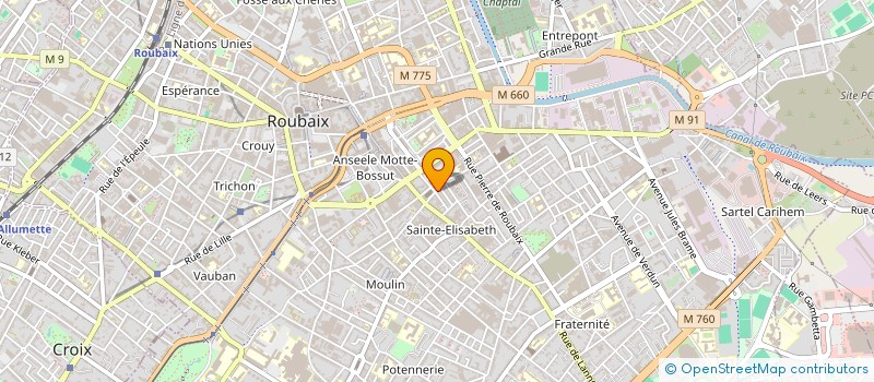 localisation de l'entreprise MADAME VIRGINIE CUGNEZ à ROUBAIX