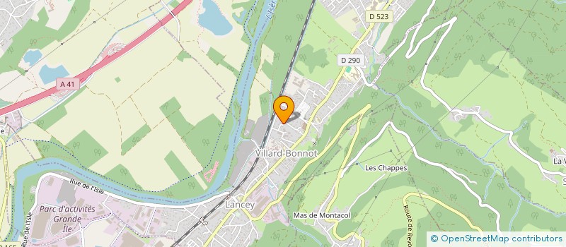 localisation de l'entreprise MADAME VIRGINIE CUSANNO  VILLARD-BONNOT