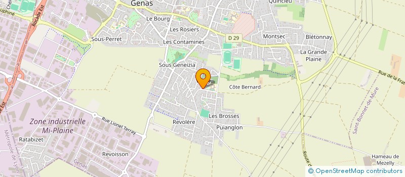 localisation de l'entreprise MADAME VIRGINIE CUTIVET  GENAS