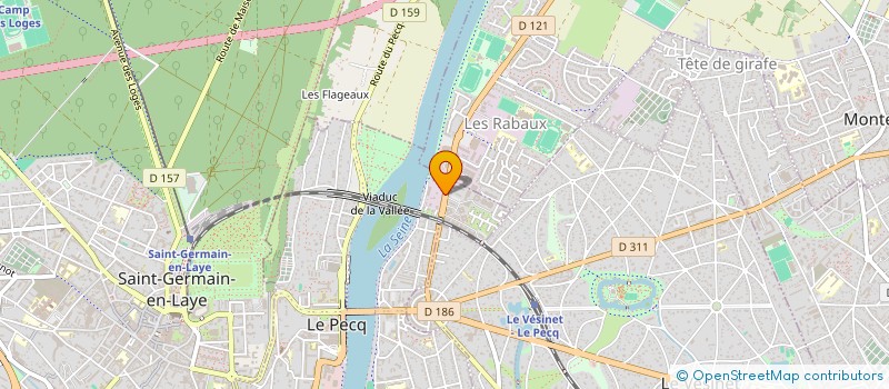 localisation de l'entreprise MADAME VIRGINIE DABO  LE PECQ