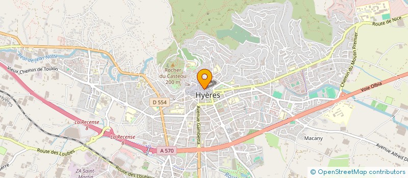 localisation de l'entreprise MADAME VIRGINIE DAHAN  HYERES