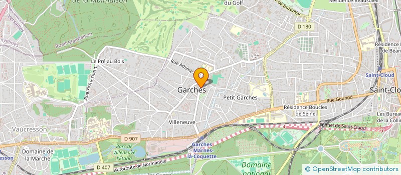localisation de l'entreprise MADAME VIRGINIE DARBON à GARCHES