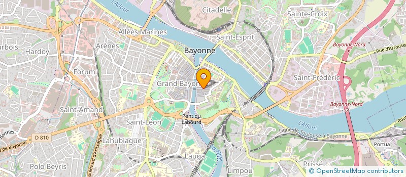 localisation de l'entreprise MADAME VIRGINIE DARDIER à BAYONNE