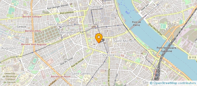 localisation de l'entreprise MADAME VIRGINIE DARRIET  BORDEAUX