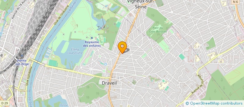 localisation de l'entreprise MADAME VIRGINIE DAUCHEL à DRAVEIL