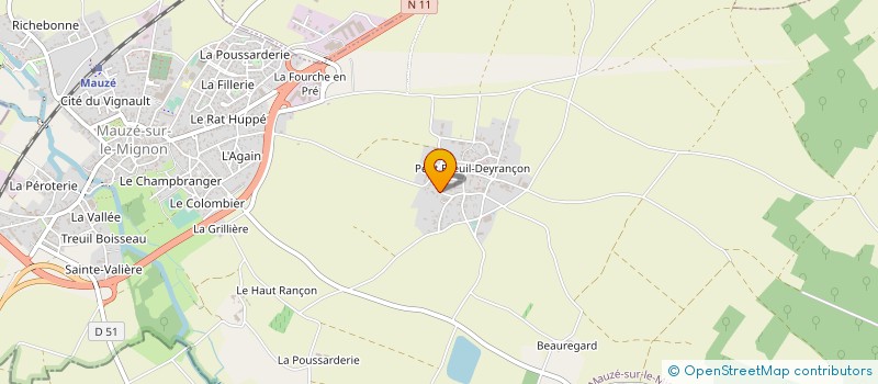 localisation de l'entreprise MADAME VIRGINIE DAUTIGNY à MAUZE-SUR-LE-MIGNON