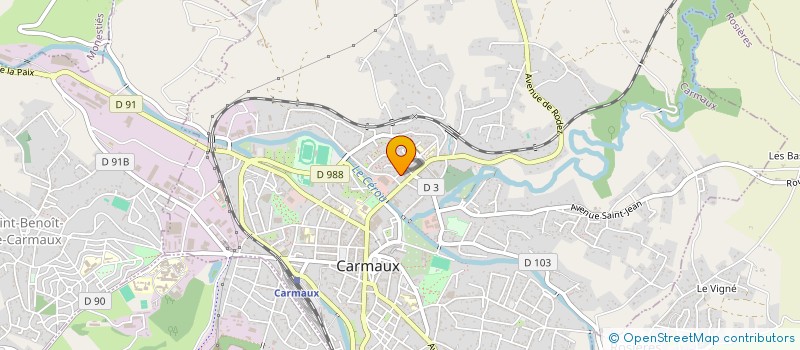 localisation de l'entreprise MADAME VIRGINIE DAUZATS  CARMAUX