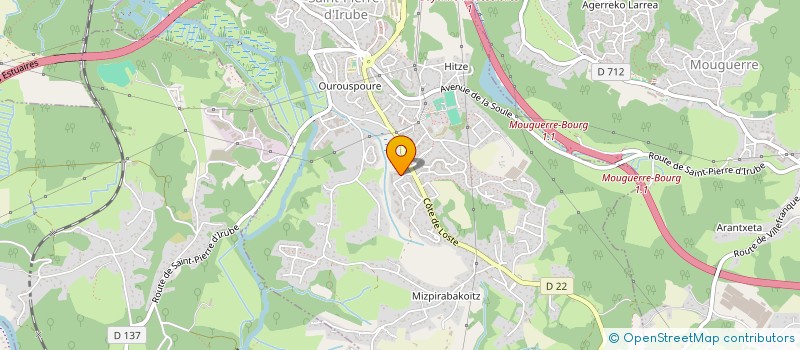 localisation de l'entreprise MADAME VIRGINIE DE BRABANDER  SAINT-PIERRE-D IRUBE