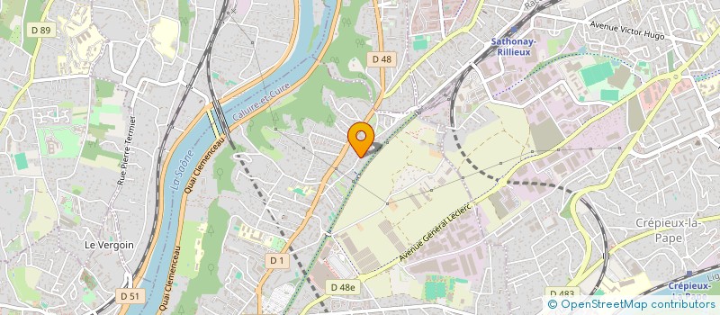 localisation de l'entreprise MADAME VIRGINIE DE GASPERIS  CALUIRE-ET-CUIRE