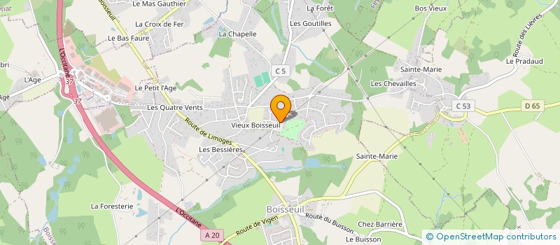 localisation de l'entreprise MADAME VIRGINIE DEBERNARD à SAINT-HILAIRE-BONNEVAL