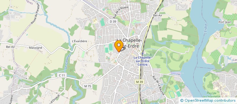 localisation de l'entreprise MADAME VIRGINIE DEBLOIS à LA CHAPELLE-SUR-ERDRE