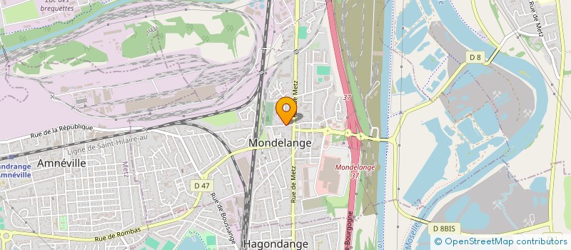 localisation de l'entreprise MADAME VIRGINIE DEBRA  HAGONDANGE