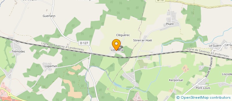 localisation de l'entreprise MADAME VIRGINIE DECHANCIAUX  PLOUGOUMELEN