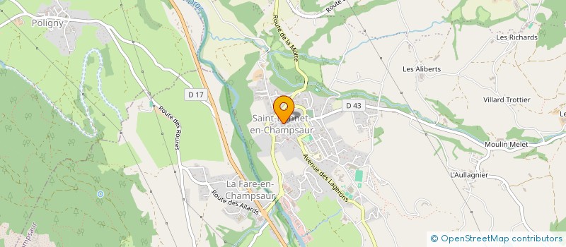 localisation de l'entreprise MADAME VIRGINIE DECLERCQ  SAINT-BONNET-EN-CHAMPSAUR