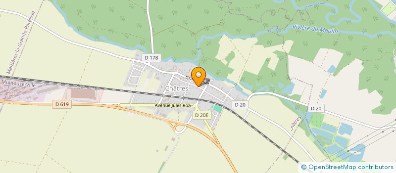 localisation de l'entreprise MADAME VIRGINIE DEFAUX  CHATRES