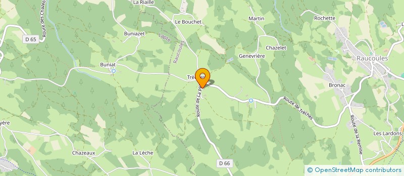 localisation de l'entreprise MADAME VIRGINIE DEFAYE  RAUCOULES