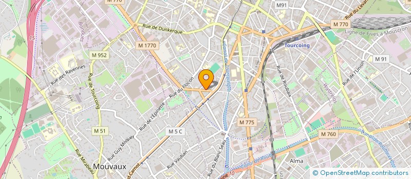 localisation de l'entreprise MADAME VIRGINIE DEFLESSCHOWER à TOURCOING