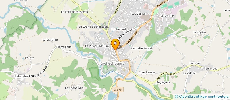 localisation de l'entreprise MADAME VIRGINIE DEGOULET  ROCHECHOUART