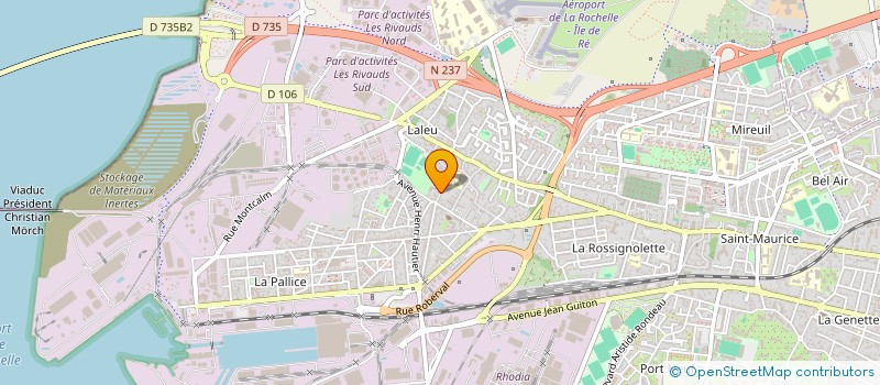 localisation de l'entreprise MADAME VIRGINIE DEIBLE  LA ROCHELLE