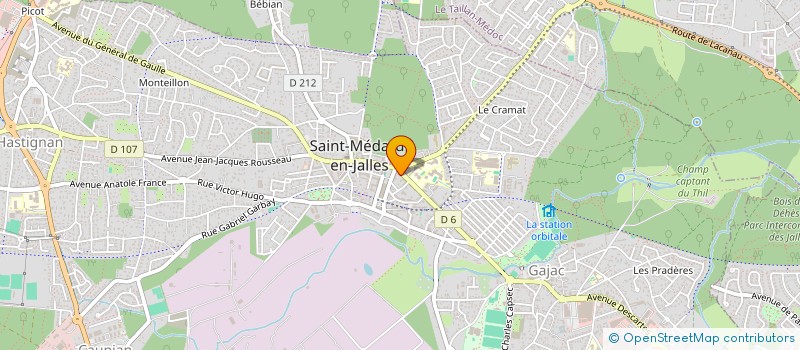 localisation de l'entreprise MADAME VIRGINIE DEJEU  SAINT-MEDARD-EN-JALLES