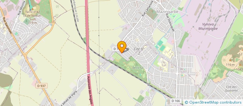 localisation de l'entreprise MADAME VIRGINIE DELABY  MAZINGARBE