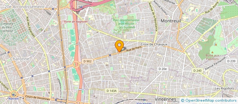 localisation de l'entreprise MADAME VIRGINIE DELAGE à MONTREUIL