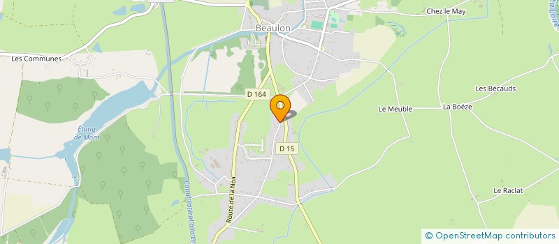 localisation de l'entreprise MADAME VIRGINIE DELALLEAU  BEAULON