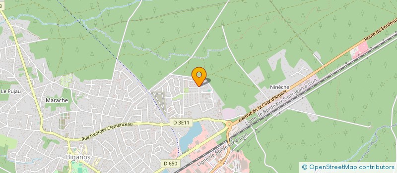 localisation de l'entreprise MADAME VIRGINIE DELARUE  BIGANOS