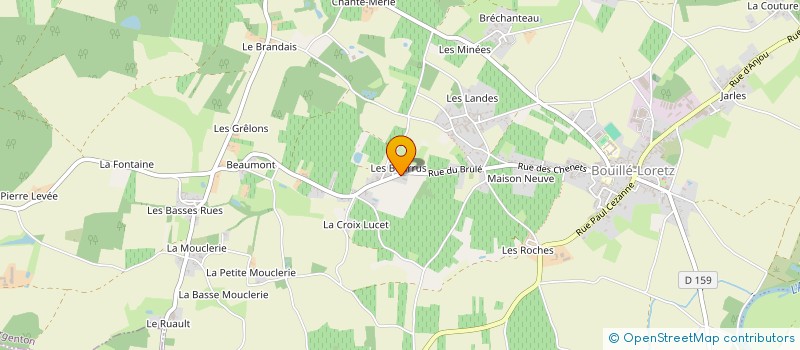 localisation de l'entreprise MADAME VIRGINIE DELAUNE  VAL EN VIGNES