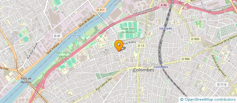 localisation de l'entreprise MADAME VIRGINIE DELBAUCHE à COLOMBES