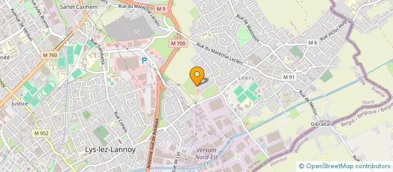 localisation de l'entreprise MADAME VIRGINIE DELEBECQUE  LEERS