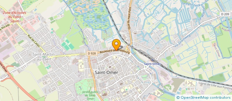 localisation de l'entreprise MADAME VIRGINIE DELEGLISE  SAINT-OMER