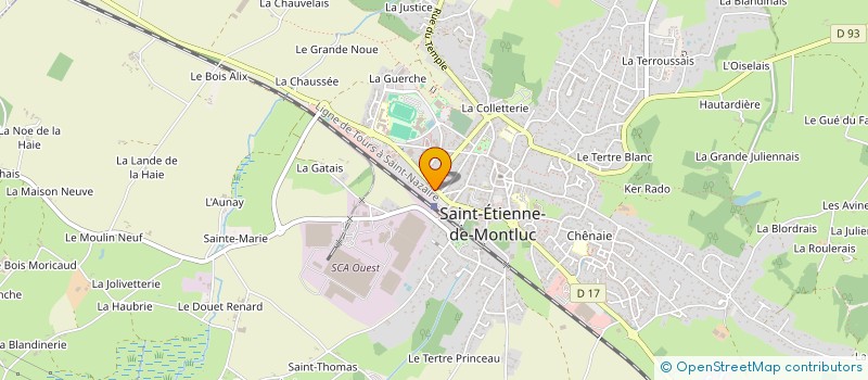 localisation de l'entreprise MADAME VIRGINIE DELESTRE  SAINT-ETIENNE-DE-MONTLUC