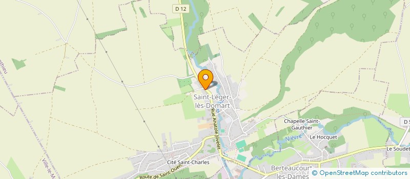 localisation de l'entreprise MADAME VIRGINIE DELHOMEL  SAINT-LEGER-LES-DOMART