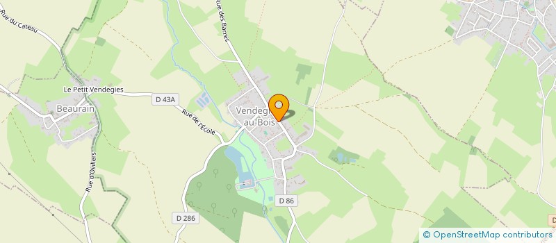 localisation de l'entreprise MADAME VIRGINIE DELOFFRE à VENDEGIES-AU-BOIS