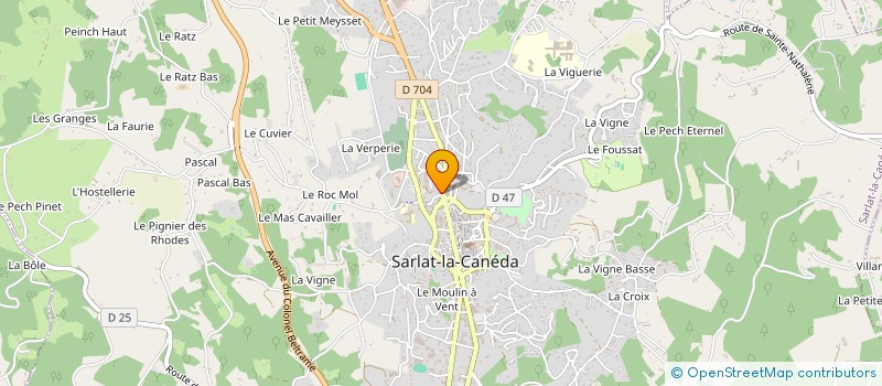 localisation de l'entreprise MADAME VIRGINIE DELPEYRAT à SARLAT-LA-CANEDA