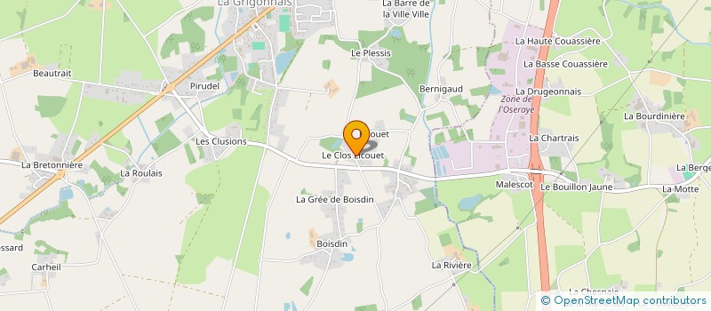 localisation de l'entreprise MADAME VIRGINIE DENIEL  LA GRIGONNAIS