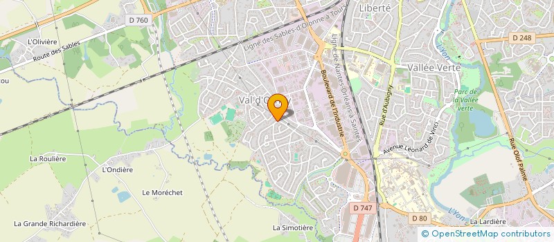 localisation de l'entreprise MADAME VIRGINIE DENIS à LA ROCHE-SUR-YON
