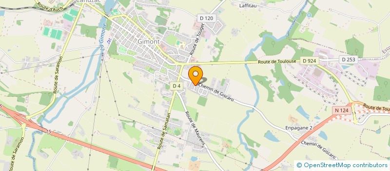 localisation de l'entreprise MADAME VIRGINIE DERUELIE  GIMONT