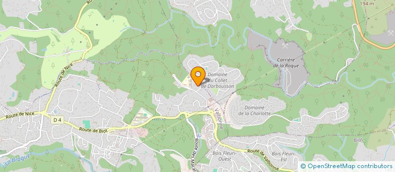 localisation de l'entreprise MADAME VIRGINIE DERY  VALBONNE